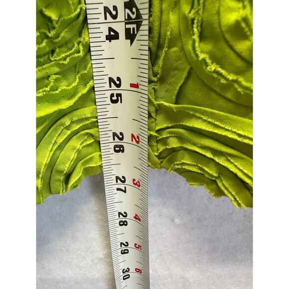 Vintage Laura Ashley Bright Green Jacket Size L Cotton Spandex Y2K Awesome - Picture 7 of 8